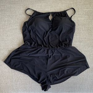 Women’s Aqua Green Romper Bathing Suit